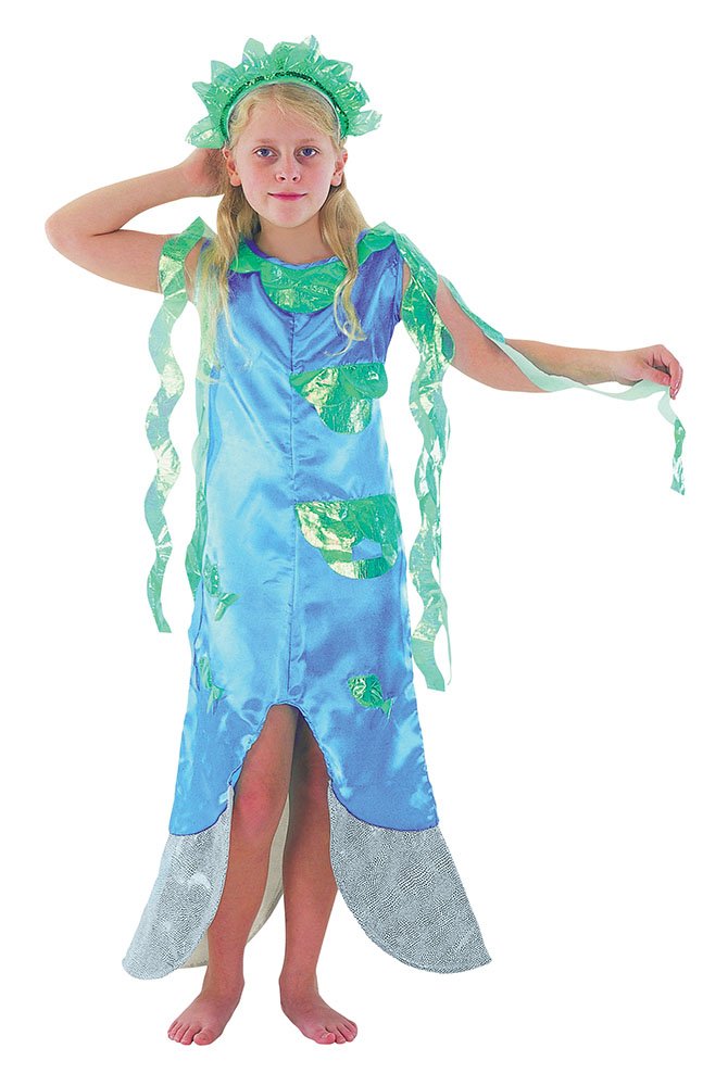 Bristol Novelty Gorgeous Girls Blue & Green Mermaid Costume Set (Medium Size) - Perfect for Dress-Up, Parties, Fairytale & Stories, Film & TV, Pretend Play, & Photo Shoots