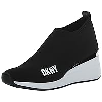 DKNY Women's High Top Slip on Wedge Sneaker