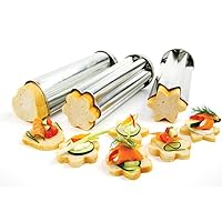 Tin Canape Bread Molds, Set of 1, 3 pieces