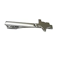 Texas State Map Shape Square Tie Clip