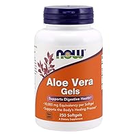 Foods Supplements, Aloe Vera (Aloe barbadensis) 10,000 mg, Supports Digestive Health*, 250 Softgels