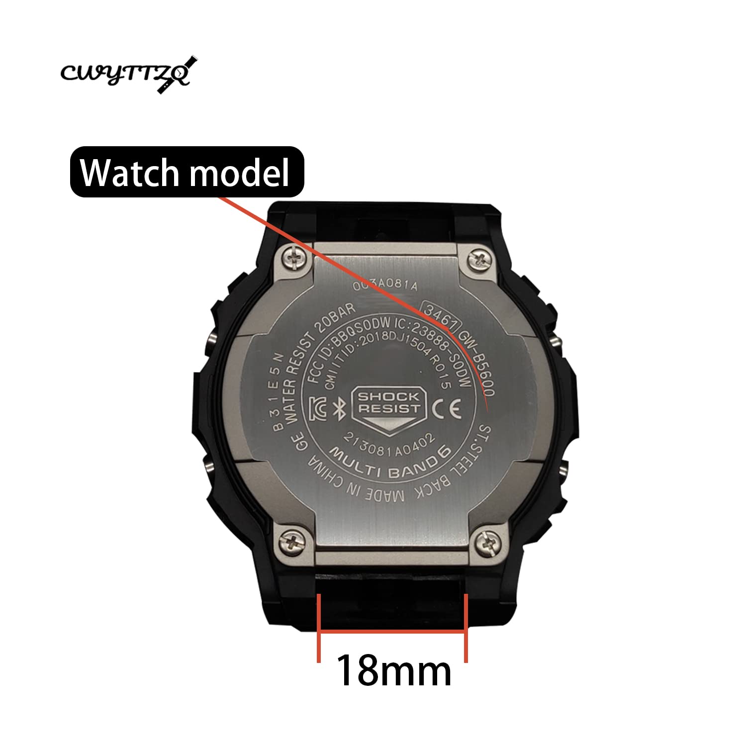 Cwyttzq Watchband Resin Silicone Rubber Band Men Sports Strap For CASIO MRW-200H/S300H/W-800 Replace 18mm Electronic Wristwatch Belt Watch Accessories