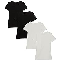 Amazon Essentials Women's Classic-Fit Short-Sleeve Crewneck T-Shirt, Multipacks