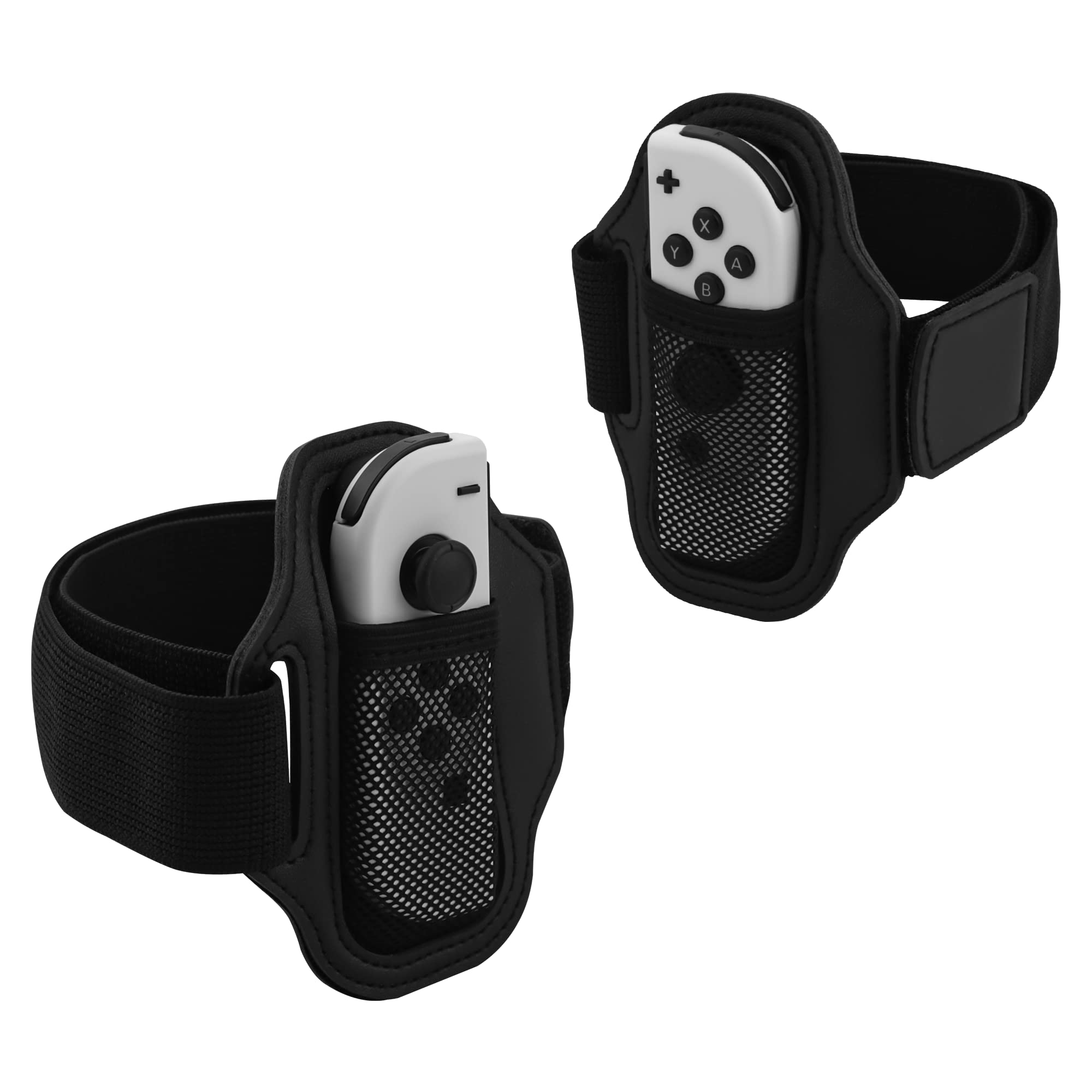 [2 Pack] FUNDIARY Leg Strap for Ring Fit Adventure and Switch Sports, Compatible with Nintendo Switch and Switch OLED Joycon Controller, Game Accessories Adjustable Leg Strap for Children and Adults