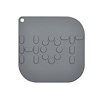 Mud Pie Gray Magnetic Silicone Trivet; 6 1/2