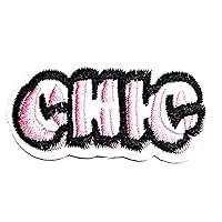 Kleenplus Mini Chic Embroidered Patch Fabric Sticker Slogan Word Letter Cartoon Iron On Sew On Souvenir Gift Patches Logo Clothe Jeans Jackets Hats Backpacks Shirts Accessories