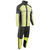 Milwaukee Performance Men's Waterproof Rain Suit w/HI Vis Reflective Tape Colors - Black, Orange or Lime Green
