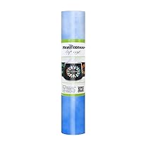 TECKWRAP Cool Blue Color Changing Vinyl,Translucent White Turns Bright Blue When Cold, Adhesive Vinyl for Craft Cutter, Stickers, Decals, 1ft x5ft