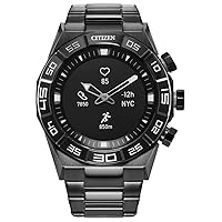 Citizen CZ Smart Gen 1 Hybrid smartwatch 44mm, Continuous Heart Rate Tracking, Fitness Activity, Golf App, Displays Notifications and Messages, Bluetooth Connection, 15 Day Battery Life