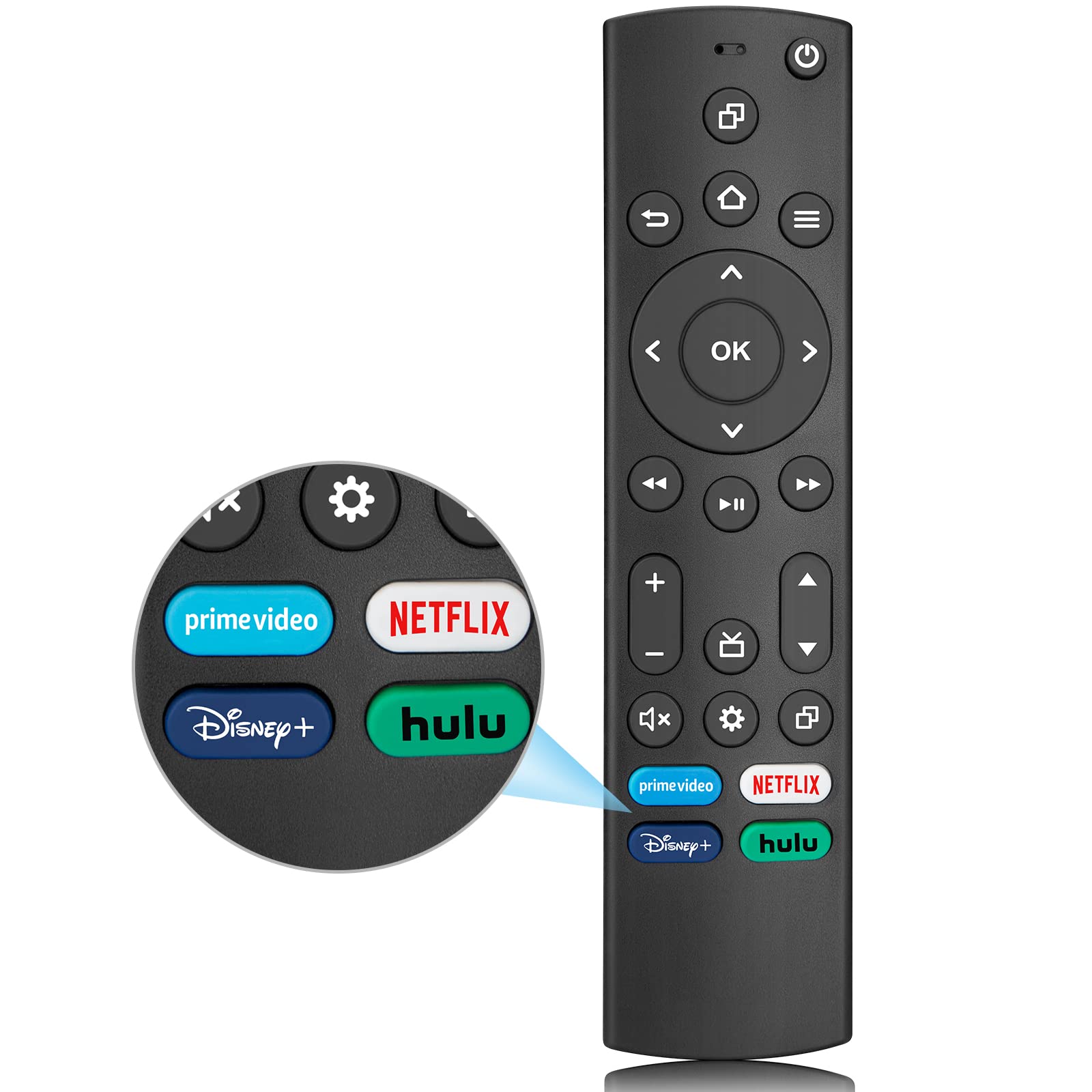 Replacement Remote for Insignia/Toshiba Smart TVs Compatible with All Insignia Fire Smart TVs and Toshiba Fire Smart TVs
