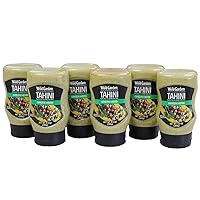 Wild Garden Easy Squeeze, Green Herb Tahini Sauce with Cilantro & Jalapeno, Flavorful Dip, Dress & Drizzle Sauce for Burgers, Wraps, Salad Dressing, and More! 9.9oz (Pack of 6)