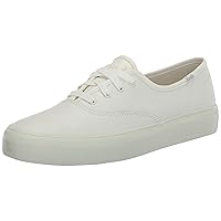 Keds Women's Champion Gender Neutral Sneaker, White Leather, 11.5 Wide