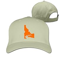Unisex Idaho State Elk Hunting Plain Baseball Cap Blank Hat Solid Color