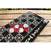 Luxury Backgammon Sets for Adults Large Wooden Game Board Handmade Game Sets and Pieces Gift idea for Dad, Husband, Anniversary, Birthday