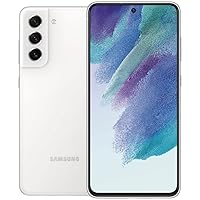 Samsung Galaxy S21 FE 5G, Factory Unlocked, 128GB, 120Hz Display Screen, Pro Grade Camera, US Version, White - (Renewed)