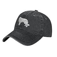 Great Pyrenees Dog Hat Baseball Cap for Men Women Adjustable Fashion Trucker Hats Black