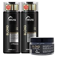 TRUSS Blond Shampoo and Conditioner Set Bundle with Blond Mask