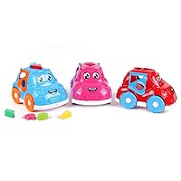 TechnoK 2-5 days delivery, sorting - cars with 8 colourful shapes