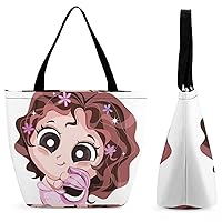 Handbag Women Shopping Tote Bag Top Handle Shoulder Bag Purse Wallet With Zipper Closure 28.5x18x32.5cm