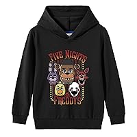 OYLIE Kids Graphic Sweatshirt with Hood,Casual Cotton Hoodie Lightweight Pullover Long Sleeve Tops for Boys Girls(3-10Y)