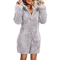 Women's Beach Vacation Outfits Pajamas Casual Winter Warm Rompe Sleepwear Jumpsuits, Rompers & Overalls