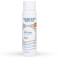 Seaweed Bath Co. Detox Body Wash, Orange Cedar Scent, 12 Ounce, Shower Gel for Men & Women, Vegan, Paraben Free, Sulfate Free, Cruelty Free