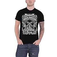 DevilDriver T Shirt Sawed Off Band Logo Official Mens Black Size XL