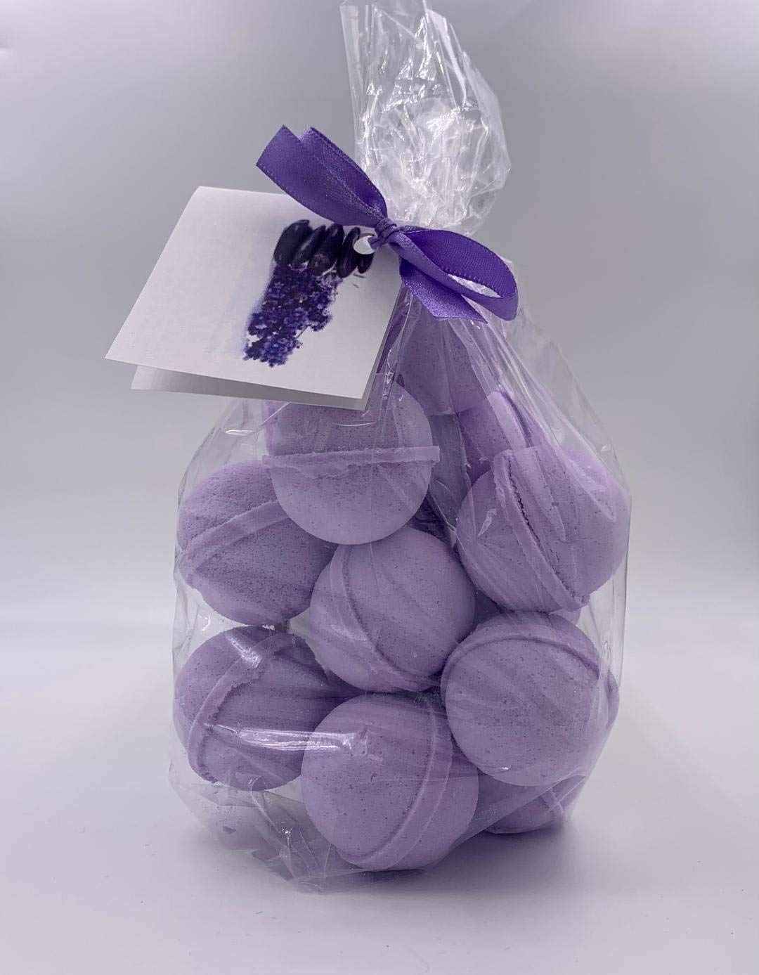 SpaPure TASSIE LAVENDER Bath Bombs - 14 Bath Fizzies made with Shea, Mango and Cocoa Butter, Ultra Moisturizing (12 Oz) Great for Dry Skin, All Skin Types (Tassie Lavender FBA)