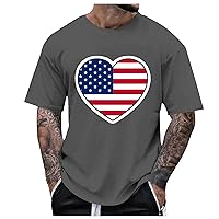 Tshirts Shirts for Men Graphic Funny Short Sleeve Summer Casual Ventilate Beach Holiday Independence Day Tops