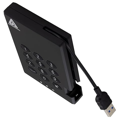 Apricorn 1TB Aegis Padlock USB 3.0 256-bit AES XTS Hardware Encrypted Portable External Hard Drive (A25-3PL256-1000) Apricorn 1TB Aegis Padlock USB 3.0 256-bit AES XTS Hardware Encrypted Portable External Hard Drive (A25-3PL256-1000)