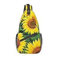 Cross Chest Bag Beautiful Sunset Printed Crossbody Sling Backpack Casual Travel Bag For Unisex