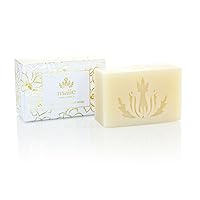 Malie Organics' Moistuirizing Luxe Cream Soap Bar with Coconut & Olive Oils and Cocoa Seed Butter. 4 Fl Oz.