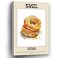 RAXES 8X10 Asiago Bagel 5 Living bedroom office decoration children room printed photo paper poster
