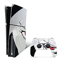 MightySkins Skin Compatible with Playstation 5 Slim Disk Edition Bundle - Anime Eye | Protective, Durable, and Unique Vinyl Decal wrap Cover | Easy to Apply | Made in The USA