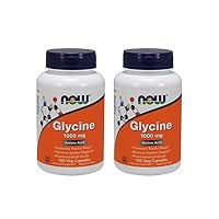 Now Foods Glycine 1000 mg - 100 VegiCapsules 2 Pack