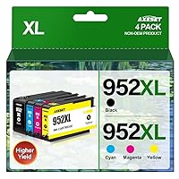 952XL Ink Cartridges Combo Pack for HP 952 XL Ink Cartridges HP952XL Replacement for HP Officejet Pro 7740 Ink Cartridges Work for HP 7740 8710 8720 8210 Printers (Black,Cyan,Magenta,Yellow)