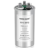 50+5µf 50/5MFD Dual Run Round Capacitors for AC, 370 or 440 Volts AC,Air Conditioner, Swimming Pool and Fan Capacitors