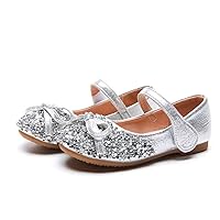 Toddler/Little Kids Girls Mary Jane Ballerina Flats Shoes Slip-on School Party Wedding Princess Dress Shoes