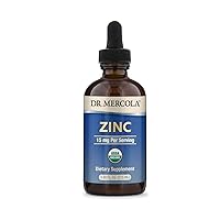 Dr. Mercola Liquid Zinc Dietary Supplement, 5mg per Serving, About 28 Servings, 3.88 fl oz, Supports Organ and Immune Health, Non GMO, Gluten Free, Soy Free, USDA Organic