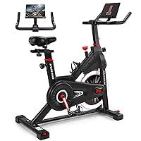 DMASUN Exercise Bike, Super Quiet Plus Magnetic Resistance Stationary Bike, Indoor Cycling Bike with Comfortable Seat Cushion, Digital Display with Pulse, 330/350LBS Capacity