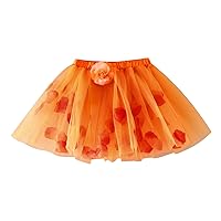 Toddler Girls Flower Birthday Skirt Girl Party Tutu Skirt Kids Tutu Mesh Skirt Dress up Toddler Girl