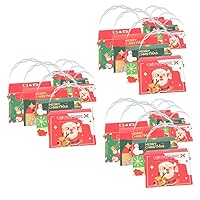 BESTOYARD 60 Pcs Christmas Candy Box Xmas Party Favor Supplies Chocolate Wrapping Bag Festival Gift Bags Christmas Gift Card Holder Xmas Bag Xmas Gift Cases Candy Bags Portable Abs Carry Box