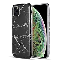 Protective Soft TPU Black Marble Skin Case for Apple iPhone 12 Pro, 12 6.1