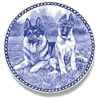 German Shepherd Dog Porcelain Plate For all Dog Lovers Size 7.61 inches