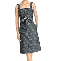 RACHEL Rachel Roy Womens Athena Denim Button-Front Shirtdress