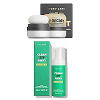 I DEW CARE Dry Shampoo - Tap Secret, 0.27 Oz + Acne Foaming Cleanser - Clean Zit Away, 5.07 Fl Oz Bundle