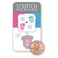 Creative Converting BB094041_PINK Gender Reveal Scratch Off Game -12 Pack Pink