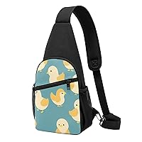 Chickens Print Pattern Sling Bags For Man And Women Crossbody Chest Bag Shoulder Bag For Casual Sport Daypack