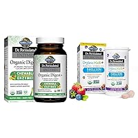 Garden of Life Dr Formulated Digestive Enzymes with Papain, Bromelain & Dr. Formulated Probiotics Organic Kids+ Plus Vitamin C & D - Berry Cherry