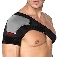 Shoulder Stability Brace Adjustable Shoulder Brace Support with Pressure Pad, Breathable Neoprene Rotator Cuff for Sport, Dislocated AC Joint, Labrum Tear, Shoulder Pain